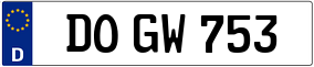 Trailer License Plate